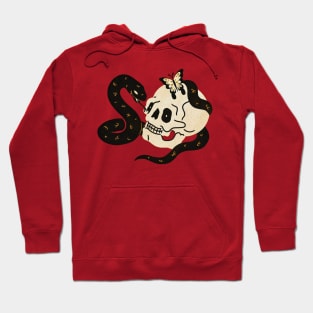 bone witth snake Hoodie